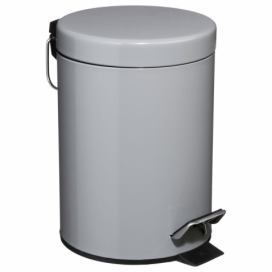 5five Simply Smart Koupelnový koš, odpadkový koš do koupelny, objem 3 l, výklopné víko, šedý