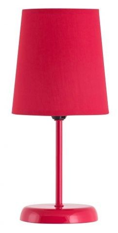 RABALUX 4509 Glenda textilní lampička E14 1x40W červená - Dekolamp s.r.o.