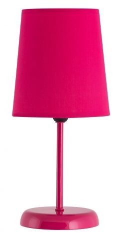 RABALUX 4508 Glenda textilní lampička E14 1x40W růžová - Dekolamp s.r.o.