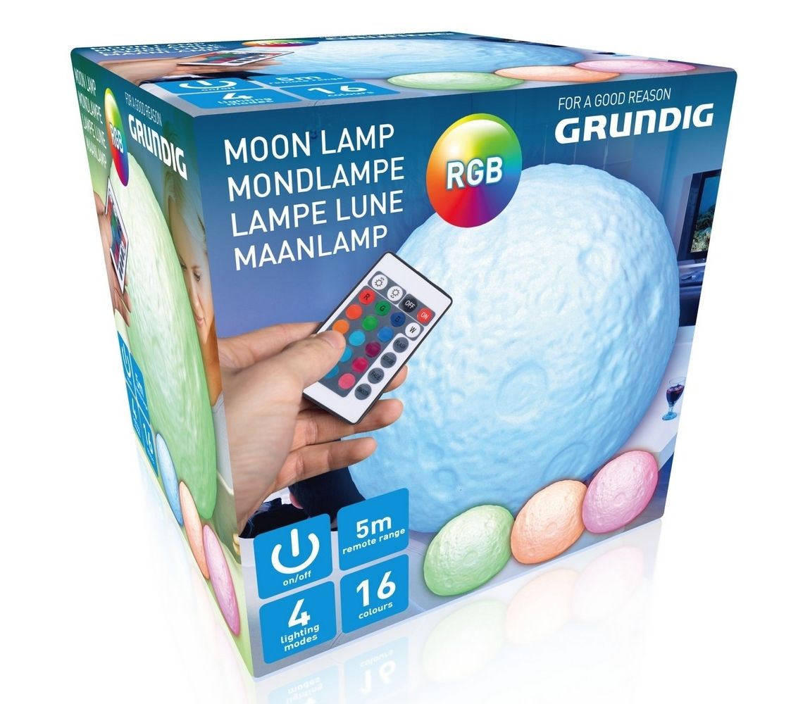 Grundig Grundig - LED RGB Dekorační koule 1xLED/3xAAA + dálkové ovládání  -  Svět-svítidel.cz