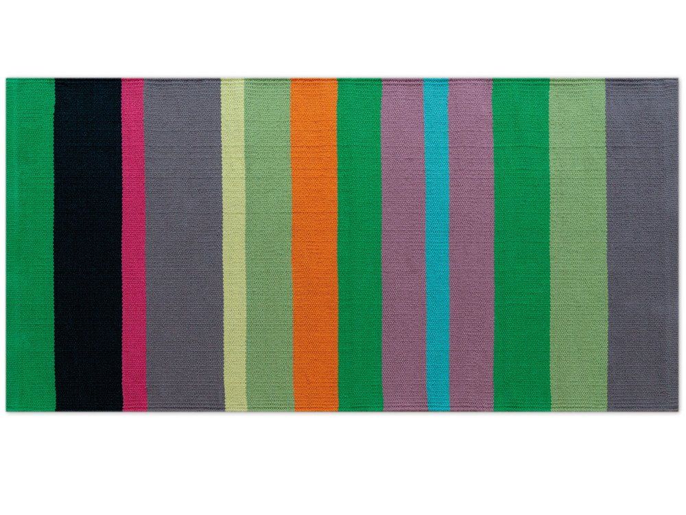 Remember Univerzální bavlněný pletený koberec v proužky, 140x70 cm - EMAKO.CZ s.r.o.
