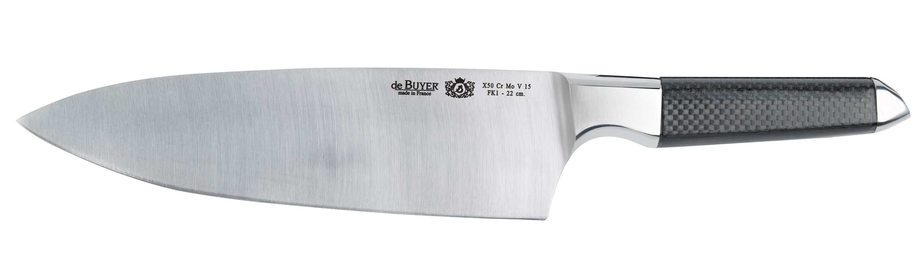 De Buyer Kuchařský nůž Fibre Karbon 1 22 cm - Chefshop.cz
