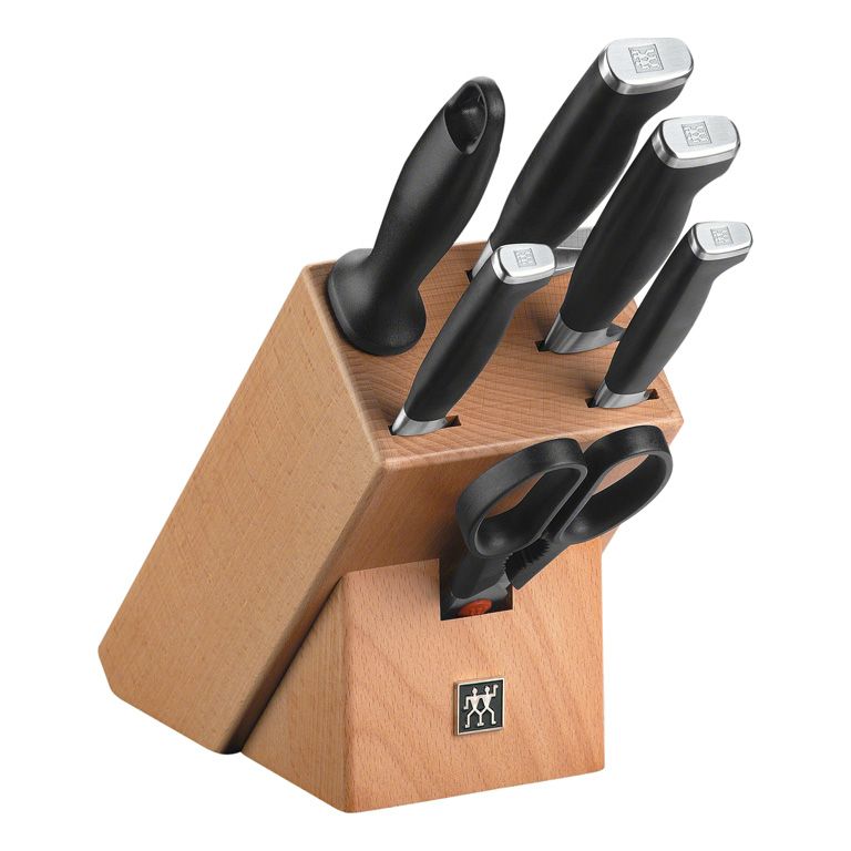 Zwilling Sada nožů v bloku Twin Four Star II, 7 ks - Chefshop.cz