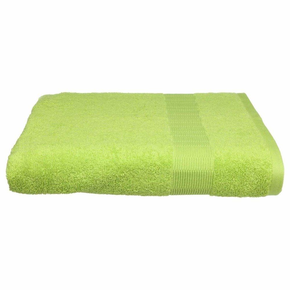 Emako Osuška ve veselém odstínu jasně zelené barvy ze 100% bio bavlny, koupelnový doplněk 150x100cm - EMAKO.CZ s.r.o.