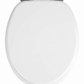Klasické bílé záchodové prkénko z MDF s tichým zavíráním, WENKO