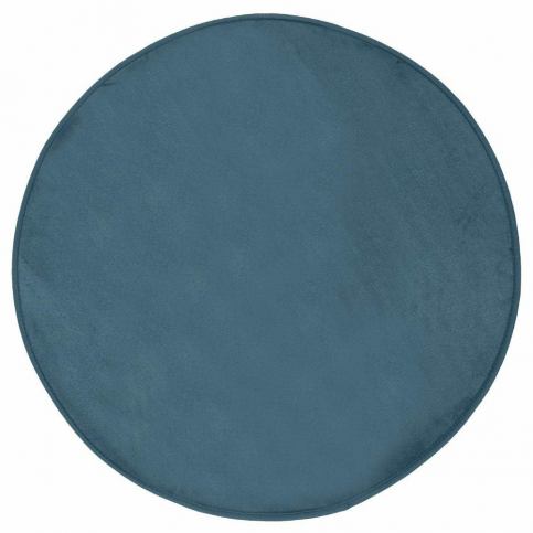 Atmosphera Kulatý kobereček v tmavě modré barvě, doplňující prvek v obýváku nebo - EMAKO.CZ s.r.o.