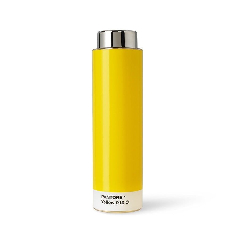 Žlutá cestovní nerezová lahev 500 ml Yellow 012 – Pantone - Bonami.cz