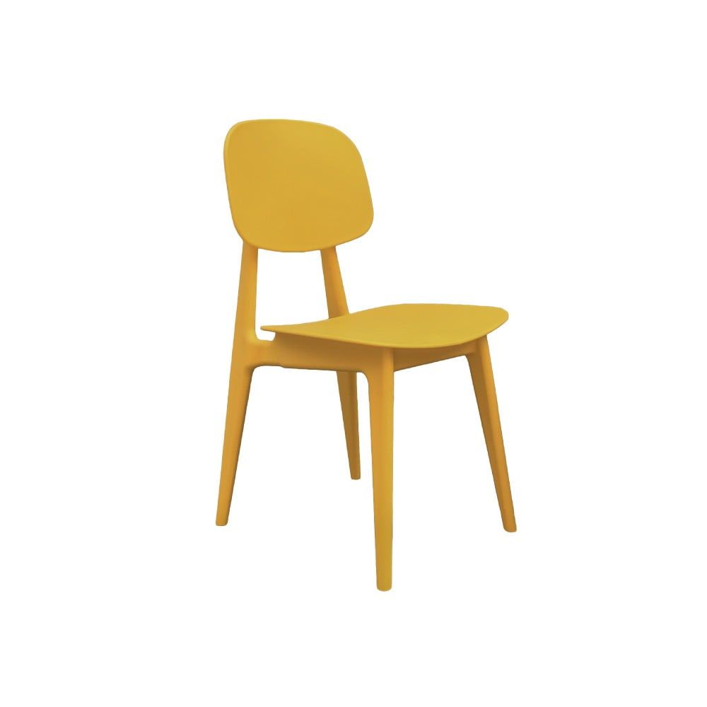Žlutá jídelní židle Leitmotiv Vintage - Bonami.cz