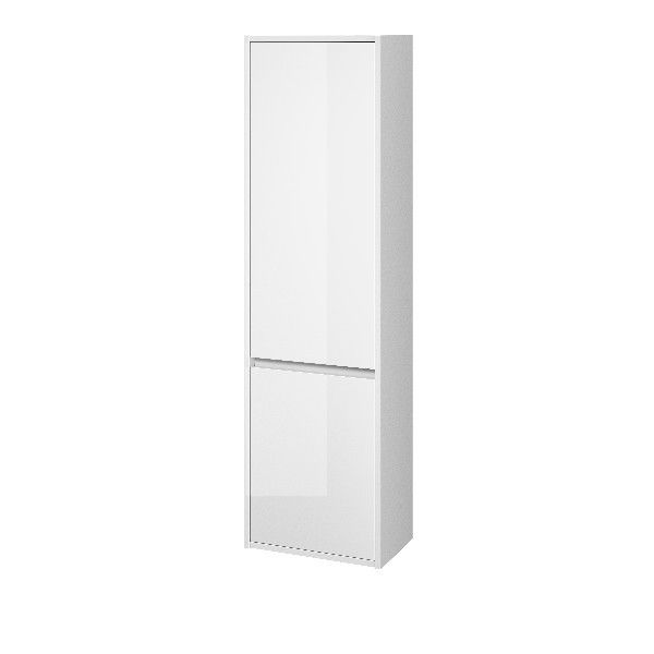 Koupelnová skříňka vysoká Cersanit Crea 40x140x25 cm bílá lesk S924-022 - Hezká koupelna s.r.o.