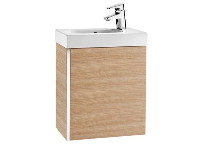 Koupelnová skříňka s umyvadlem Roca Mini 45x57,5x25 cm dub A855873155 - Houseland.cz