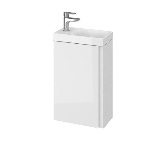 Koupelnová skříňka s umyvadlem Cersanit Dormo 40x21,5x64 cm bílá lesk SIKONCMO014BL - Siko - koupelny - kuchyně