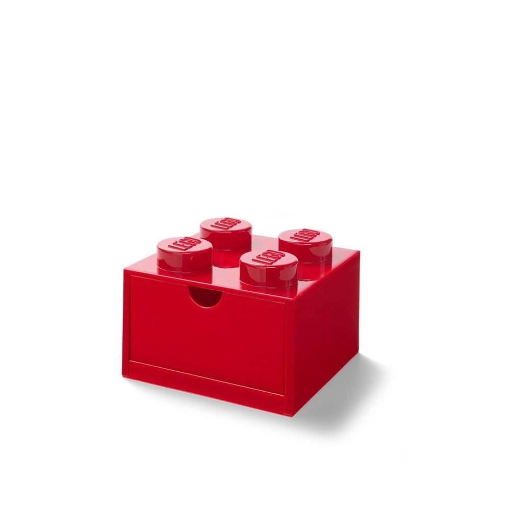 Červený stolní box se zásuvkou LEGO®, 15 x 16 cm - Bonami.cz