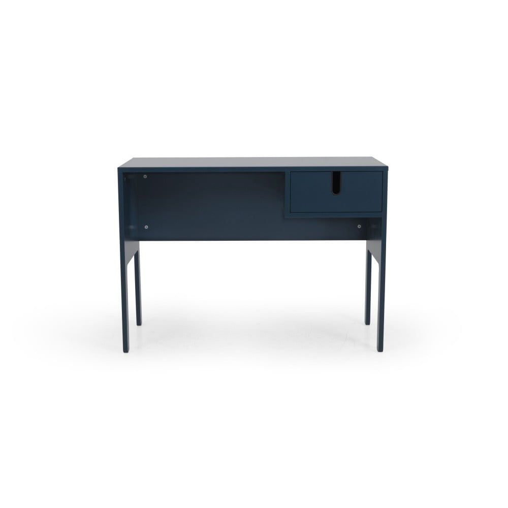 Matně petrolejově modrý lakovaný pracovní stůl Tenzo Uno 105 x 50 cm - Bonami.cz