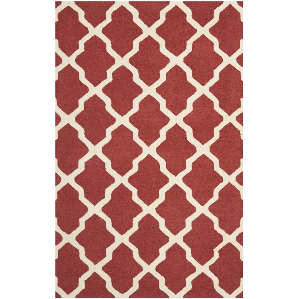 Vlněný koberec Safavieh Ava Red, 274 x 182 cm - Bonami.cz