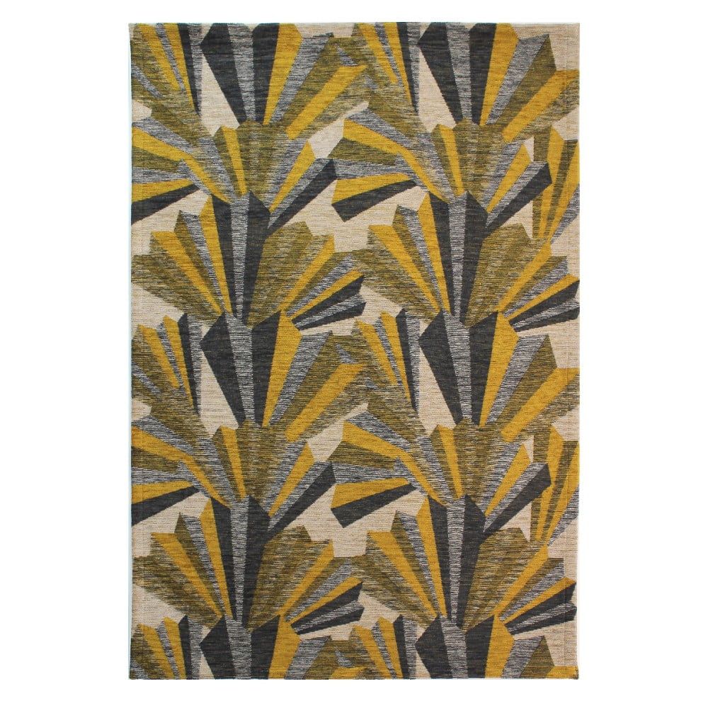 Žluto-šedý ručně tkaný koberec Flair Rugs Fanfare, 120 x 170 cm - Bonami.cz