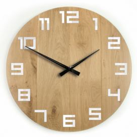 ModernClock Nástěnné hodiny Digit hnědé