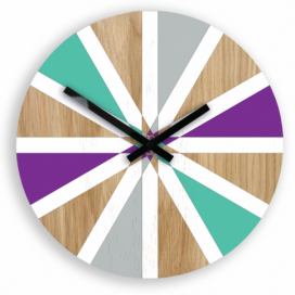 ModernClock Nástěnné hodiny Vento barevné