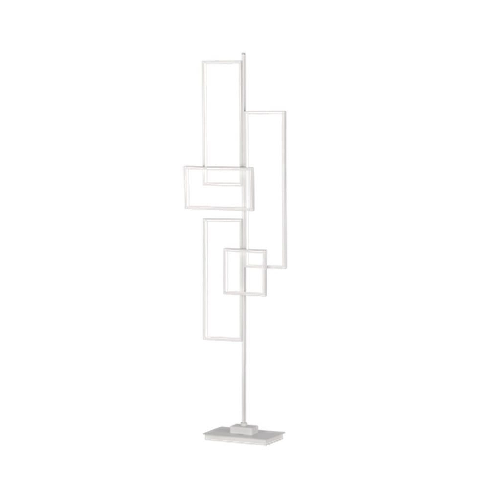 Bílá kovová stojací LED lampa Trio Tucson, výška, 161 cm - Bonami.cz
