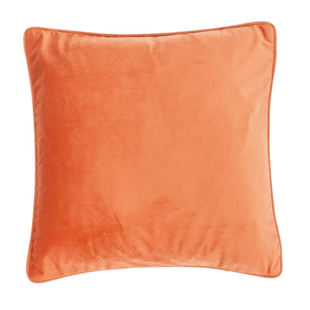 Oranžový polštář Tiseco Home Studio Velvety, 45 x 45 cm - Bonami.cz