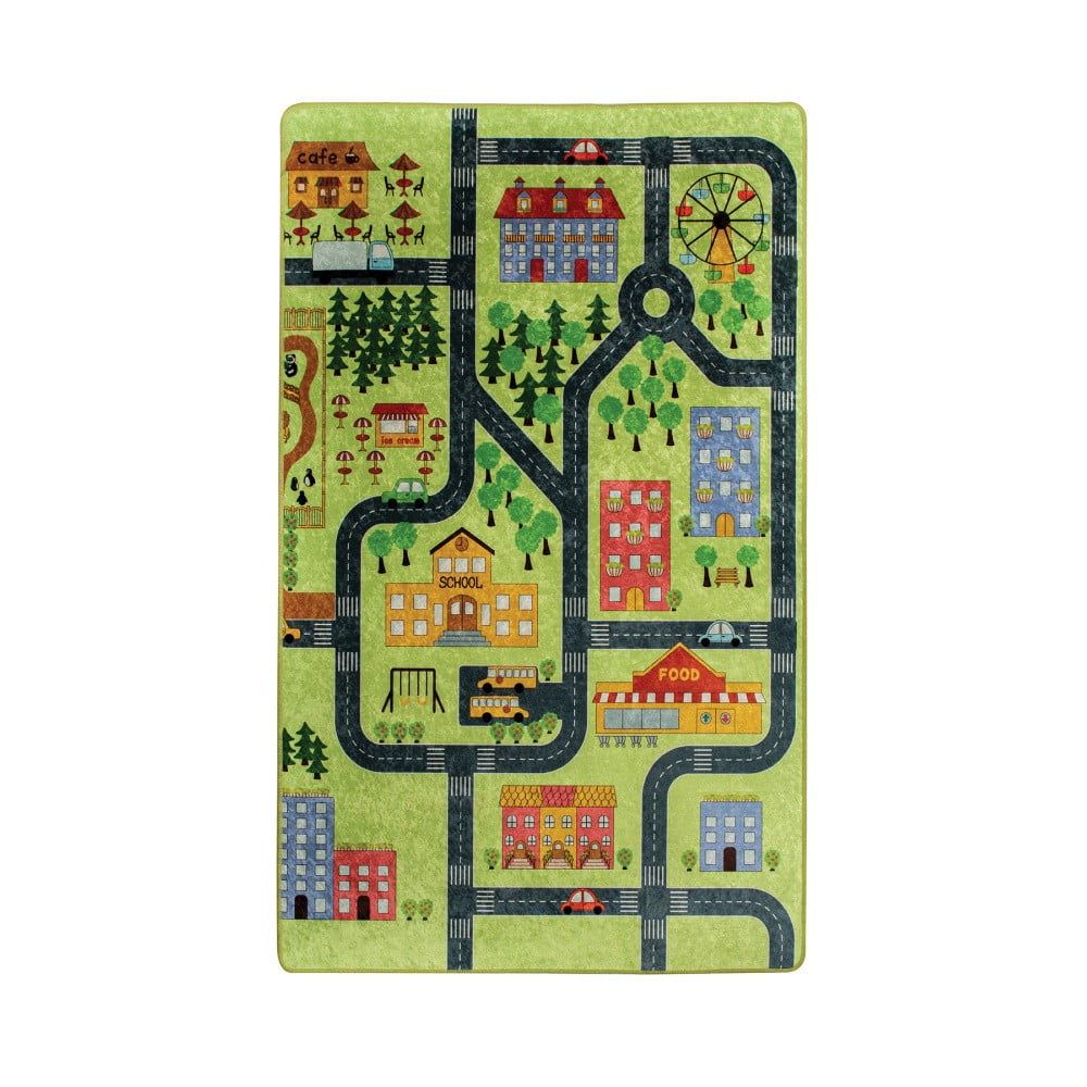 Dětský koberec Green Small Town, 200 x 290 cm - Bonami.cz
