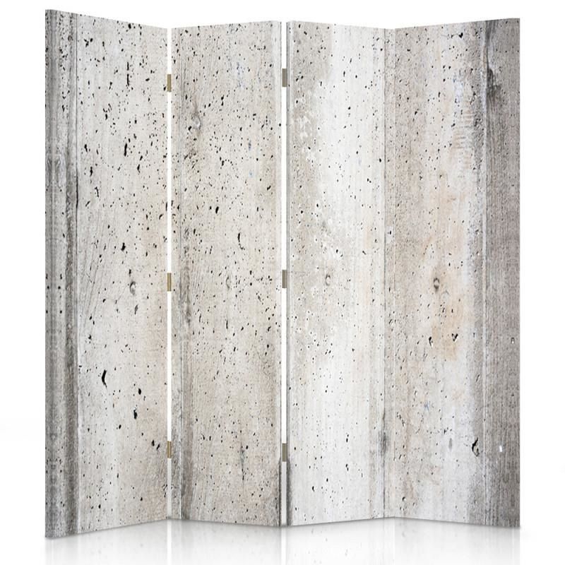 Paraván - Concrete Wall 3 | čtyřdílný | oboustranný 145x150 cm - GLIX DECO s.r.o.