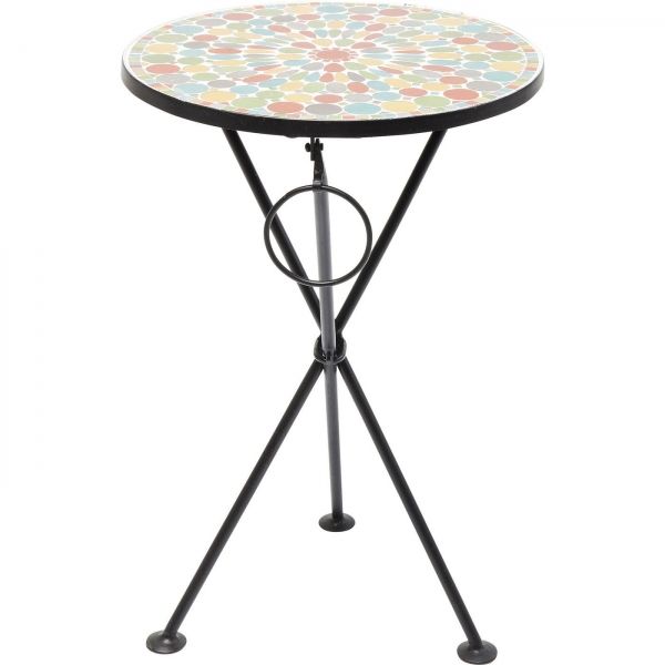Odkládací stolek Clack Mosaic Colore O36 cm - KARE
