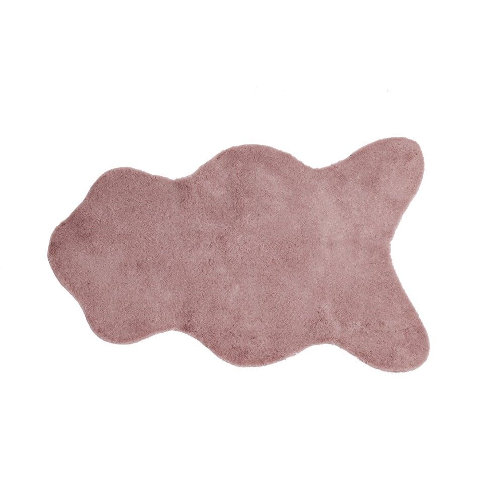 Růžová umělá kožešina Tiseco Home Studio Rabbit, 60 x 90 cm - Bonami.cz