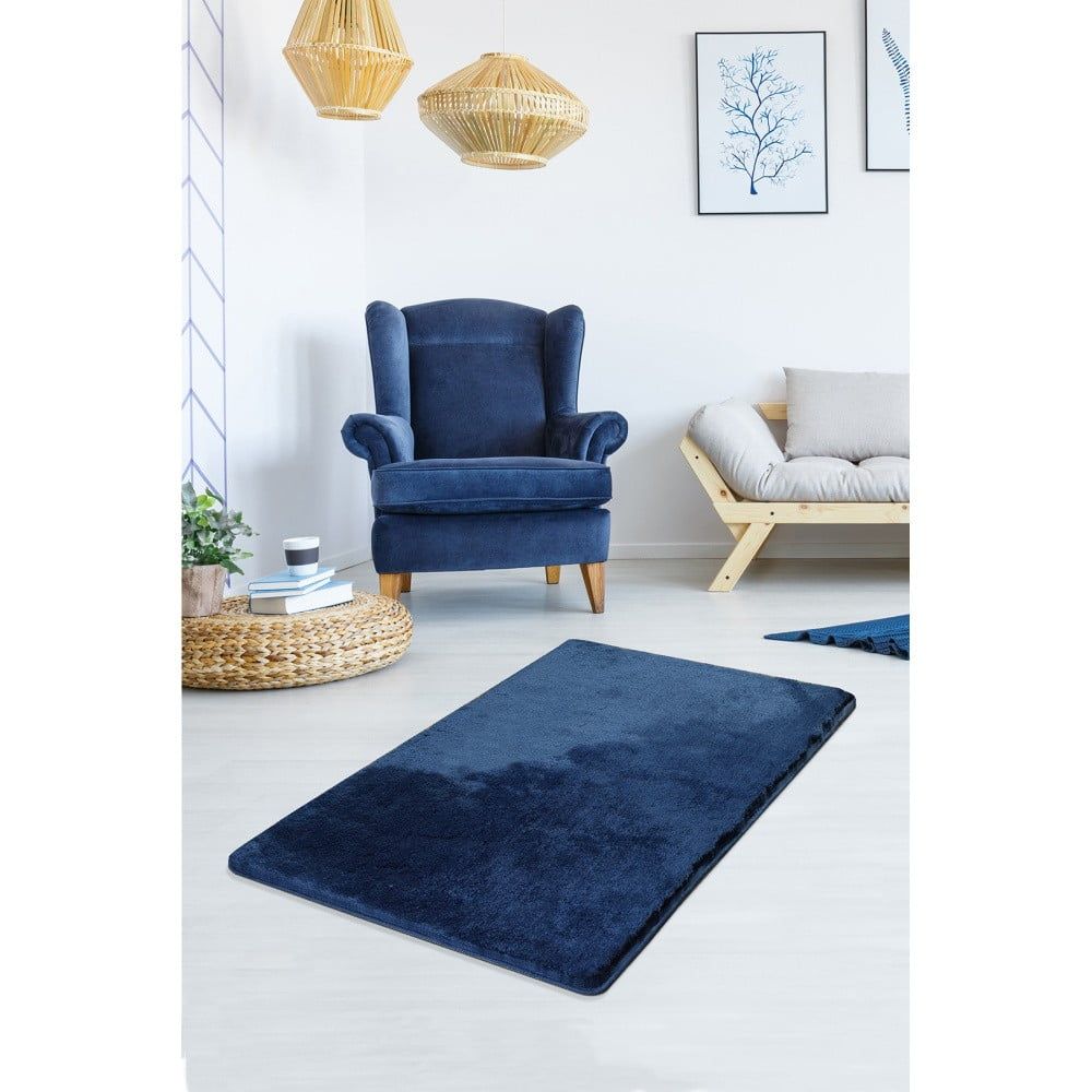 Tmavě modrý koberec Milano, 120 x 70 cm - Bonami.cz