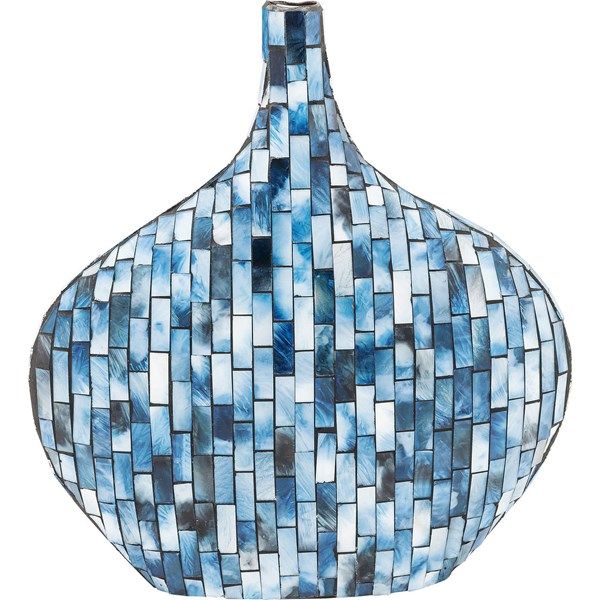 Váza Mosaico 33 cm - modrá - KARE
