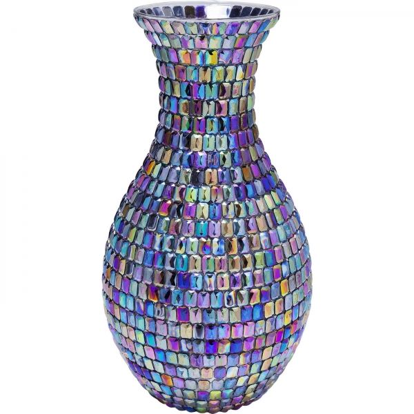 Barevná skleněná váza Rainbow Diamonds 34cm - KARE
