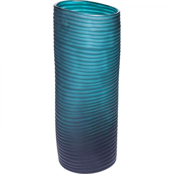 Váza Swirl Turquoise 36 cm - KARE
