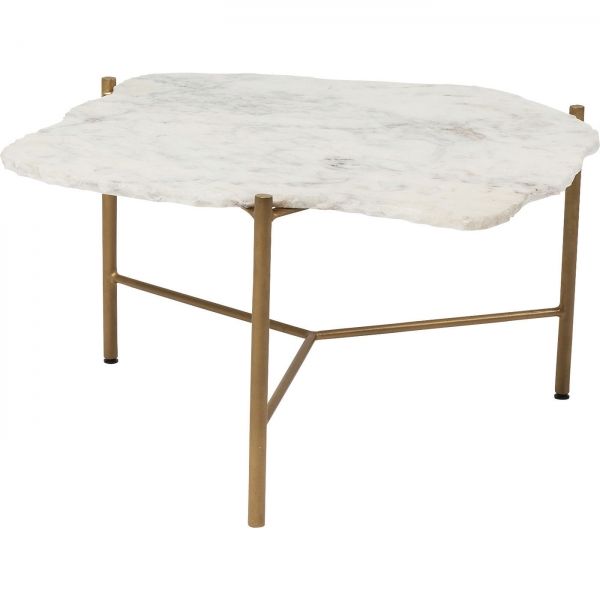 Konferenční stolek Piedra White 76×72 cm - KARE