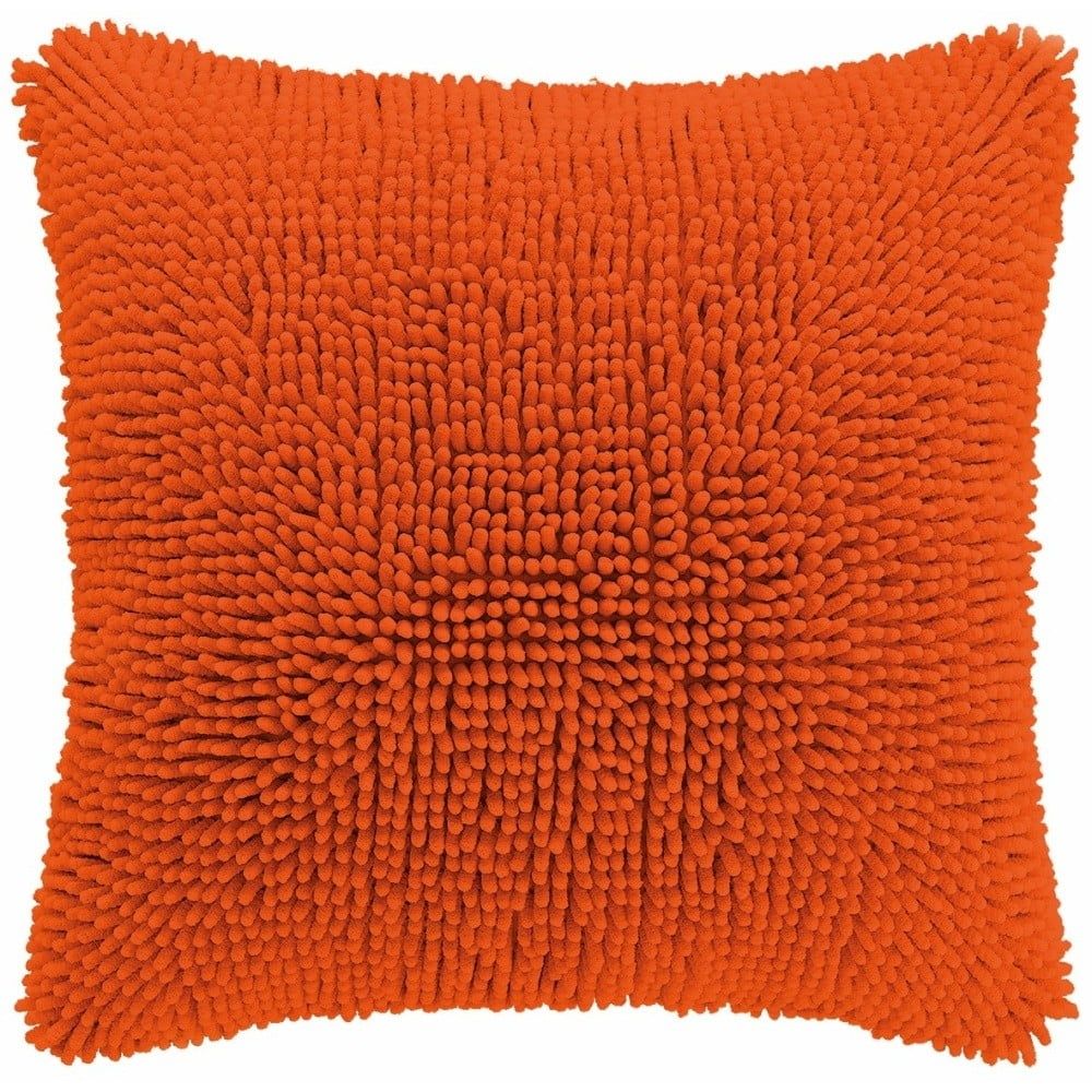 Oranžový povlak na polštář Tiseco Home Studio Shaggy, 45 x 45 cm - Bonami.cz