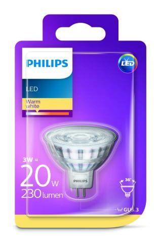 Philips LED 3W/20W GU5,3 WW 12V 36D ND bodová - Svítidla FEIM