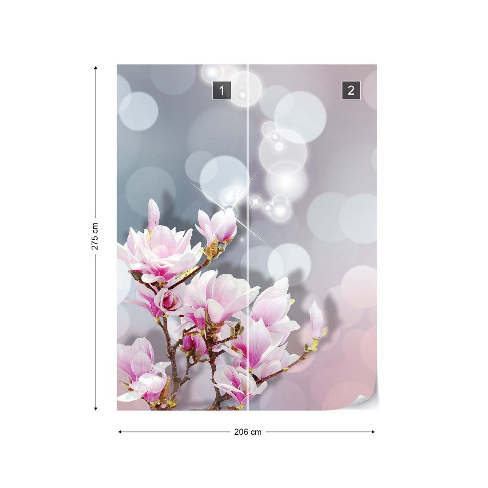 Fototapeta GLIX - Flowers Pastel Bokeh  + lepidlo ZDARMA Vliesová tapeta  - 206x275 cm - GLIX DECO s.r.o.