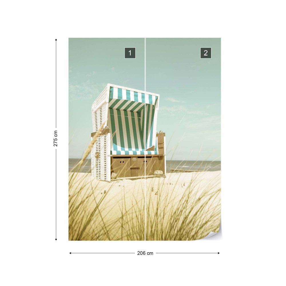 Fototapeta GLIX - Pastel Colours Sandy Beach  + lepidlo ZDARMA Vliesová tapeta  - 206x275 cm - GLIX DECO s.r.o.