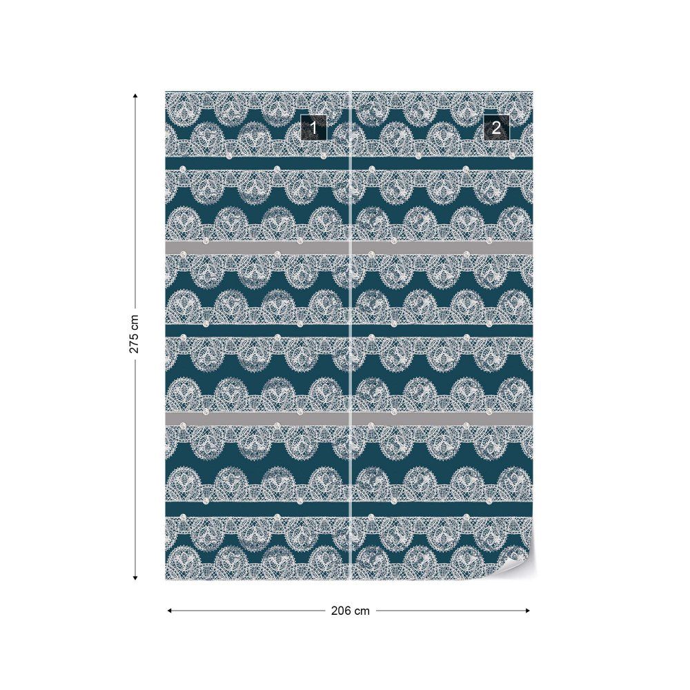 Fototapeta GLIX - Vintage Lace Pattern 4 + lepidlo ZDARMA Vliesová tapeta  - 206x275 cm - GLIX DECO s.r.o.