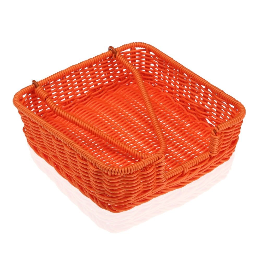 Oranžový košík na papírové ubrousky Versa Wonda, 20 x 20 cm - Bonami.cz