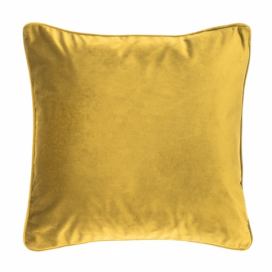 Zeleno-žlutý polštář Tiseco Home Studio Velvety, 45 x 45 cm