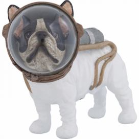 Dekorativní soška Kare Design Space Dog, výška 21 cm KARE