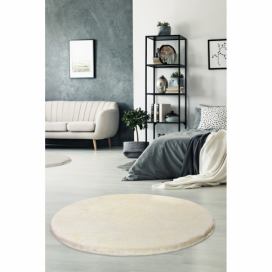 Conceptum Hypnose Kulatý koberec Milano 90 cm krémový