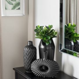 Dekorativní váza terakota 24 cm černá ARWAD