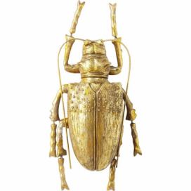 Nástěnná dekorace Longicorn Beetle - zlatá