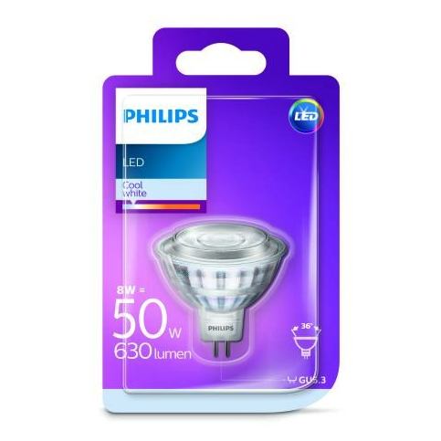 Philips LED 8W / 50W GU5,3 CW 12V 36D ND bodová - Dekolamp s.r.o.