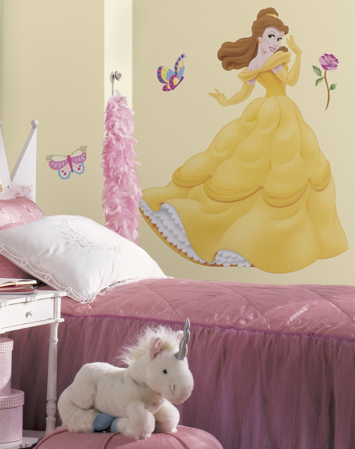 Disney dětské samolepky na zeď - princezna Bella - Dětské dekorace Lunami