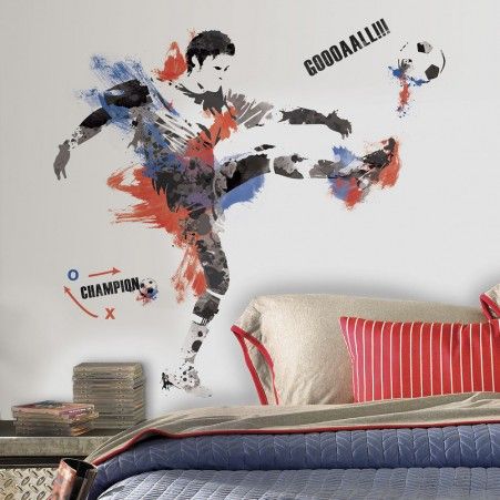 RoomMates Samolepky na zeď. Dekorace Fotbalový šampionát. - Dětské dekorace Lunami