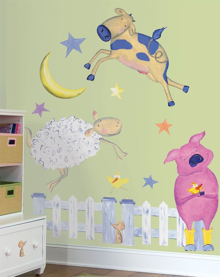 Samolepící dekorace, samolepky, obrázky Farma - Dětské dekorace Lunami