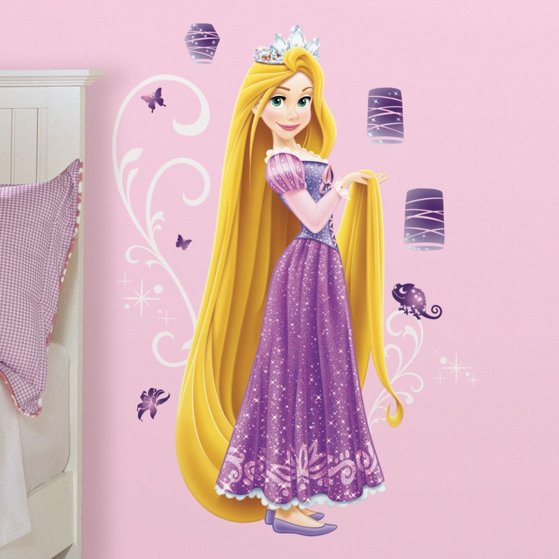 Samolepka princezna Rapunzel - Locika - Dětské dekorace Lunami