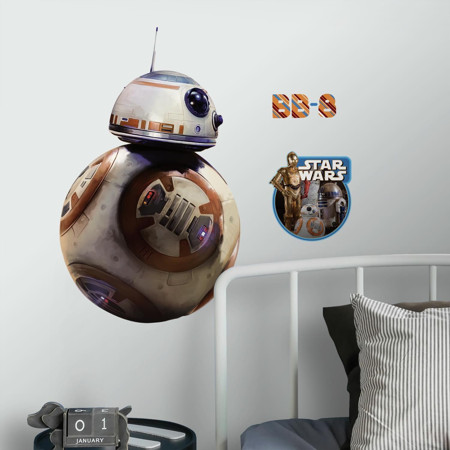 Samolepka Star Wars - Robot BB-8 - Dětské dekorace Lunami