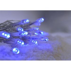 LED vánoční řetěz, 3m, 20xLED, 3x AA, modré světlo, transparentní kabel - Favi.cz